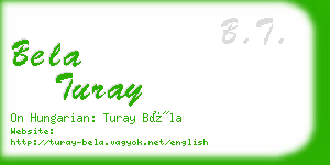 bela turay business card